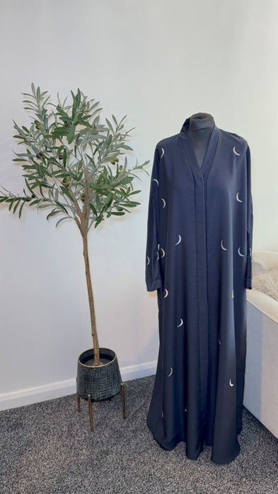 Midnight Crescent Abaya