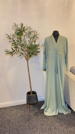 Sage Green Tassel Maxi Dress